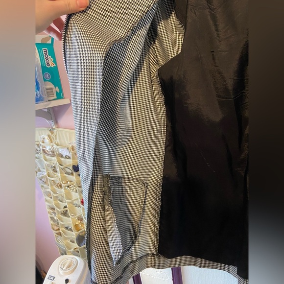Vintage Barrie Stephens Houndstooth Coat/Blazer - Size 16 - Picture 2 of 5
